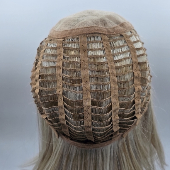 Nels Wigs Cissy Cool Blonde With Lowlights Monofilament Wig - Picture 12 of 16